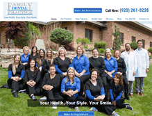 Tablet Screenshot of familydentalpracticewatertown.com
